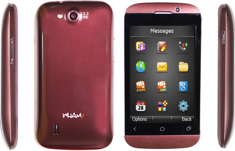 Wham WS36 3G/WiFi/GPS Android-4.2.2 3.2MP-Camera (Coffee, 2 GB)(256 MB RAM)