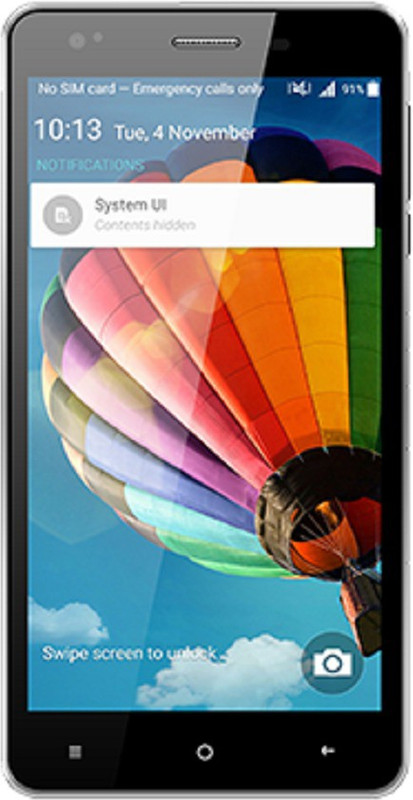 Videocon Infinium Z51 Punch (Black+Silver, 8 GB)(1 GB RAM)