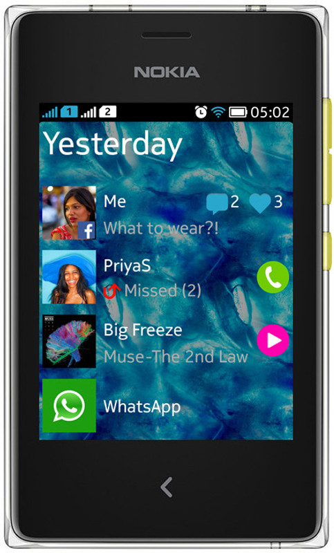 Nokia Asha 502 (Yellow, 64 MB) Nokia Asha 502 (Yellow, 64 MB)