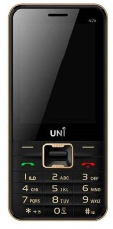 UNI 2.8 Inch Dual Sim Mobile(Golden, Black)