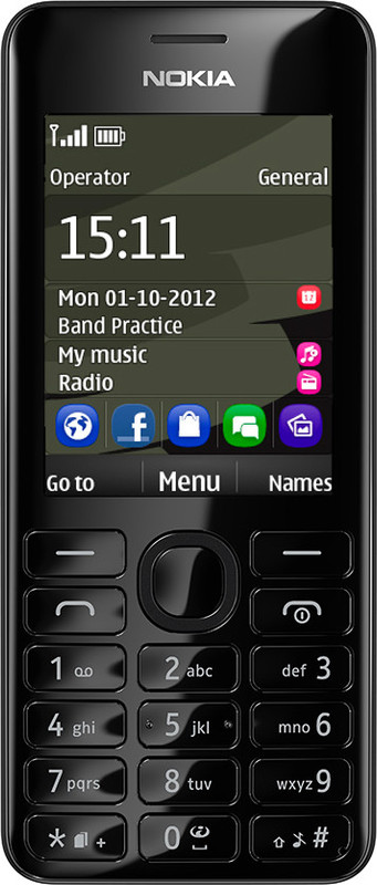 Nokia Asha 206(Black) Nokia Asha 206(Black)