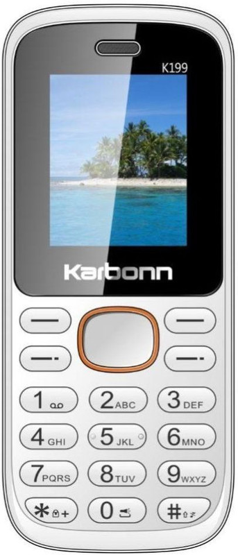 Karbonn K199(White & Orange)