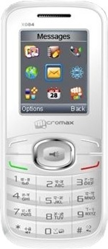 Micromax X084(White Silver)