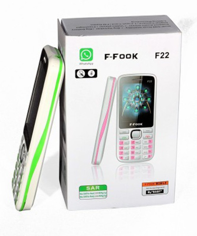 F-Fook F22 FM With Recording 1 MB RAM 1MP Camera With Flash Dual Sim Mobile(White&Green) F-Fook F22 FM With Recording 1 MB RAM 1MP Camera With Flash Dual Sim Mobile(White&Green)