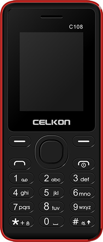 Celkon C108(Black & Red)