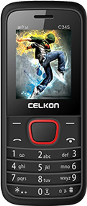 Celkon C345(BLACK+RED)