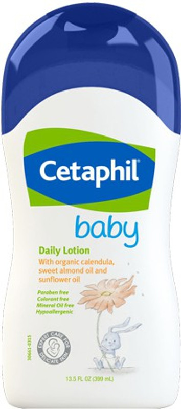 Cetaphil Baby Daily Lotion with Organic Calendula, Sweet Almond Oil and Sunflower Oil(399 ml)