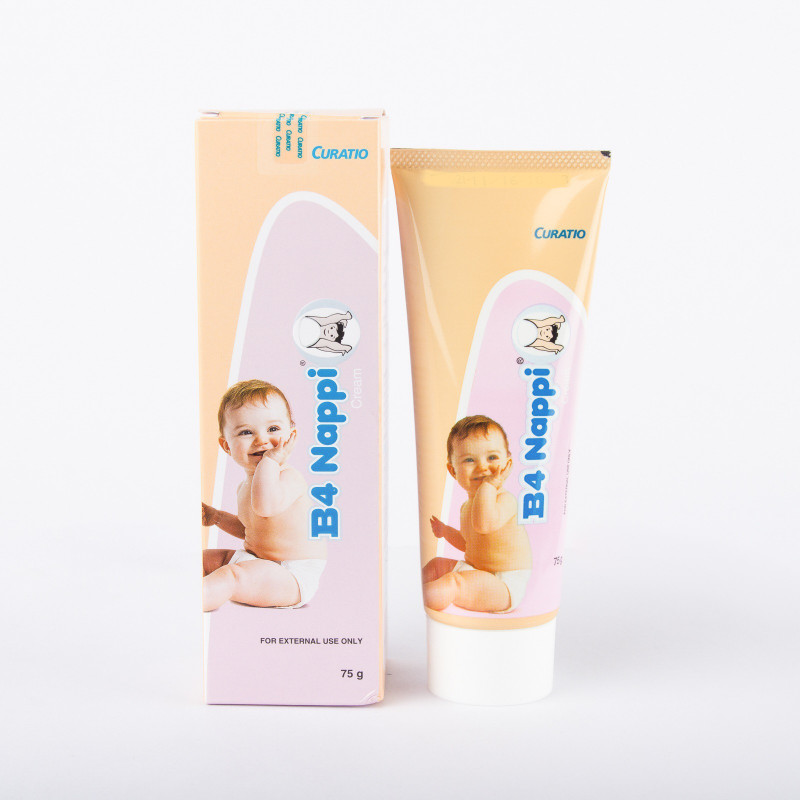 B4nappi baby cream applied before & after changing nappy(75 g)