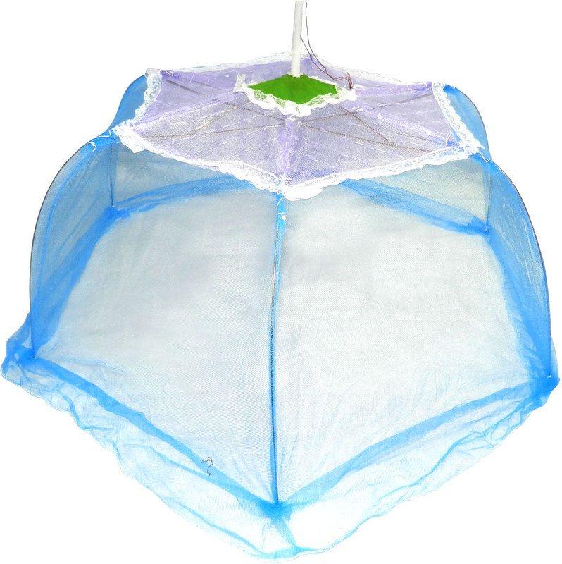 Abstra Nylon Infants Baby Mosquito Net(White, Blue) Abstra Nylon Infants Baby Mosquito Net(White, Blue)