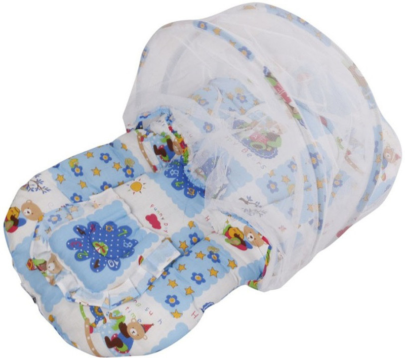JTC2015 Cotton Kids Blue Duplex Cotton Padded Bed Net Lovely T Mosquito Net(Multicolor) RS.359 (76.00% Off) - Flipkart