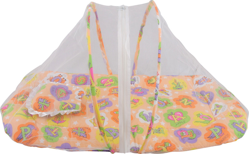 Baby Grow Cotton Infants Bedding Set With Center Zip ABC Print Mosquito Net(Orange) Baby Grow Cotton Infants Bedding Set With Center Zip ABC Print Mosquito Net(Orange)