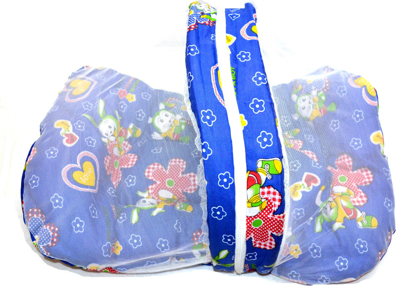 Pin to Pen Cotton Infants Infant 2 in 1 Bed Blue Mosquito Net(Multicolor) Pin to Pen Cotton Infants Infant 2 in 1 Bed Blue Mosquito Net(Multicolor)