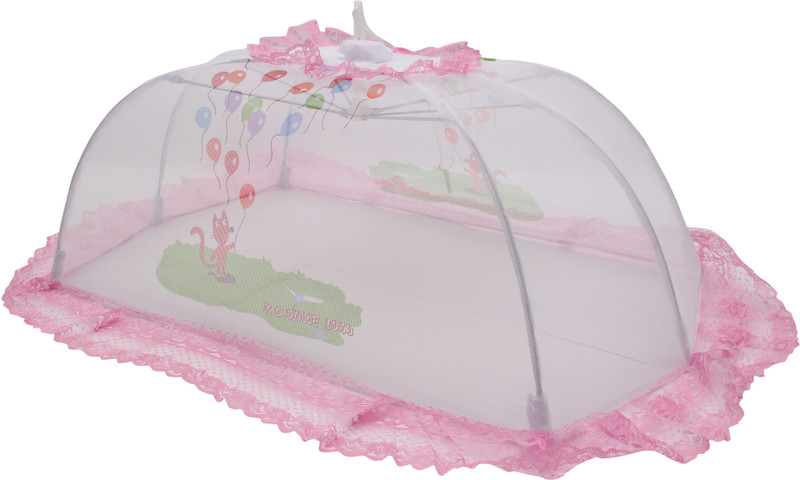 FabSeasons Nylon Infants Fancy & Attractive Mosquito Net(Pink) FabSeasons Nylon Infants Fancy & Attractive Mosquito Net(Pink)