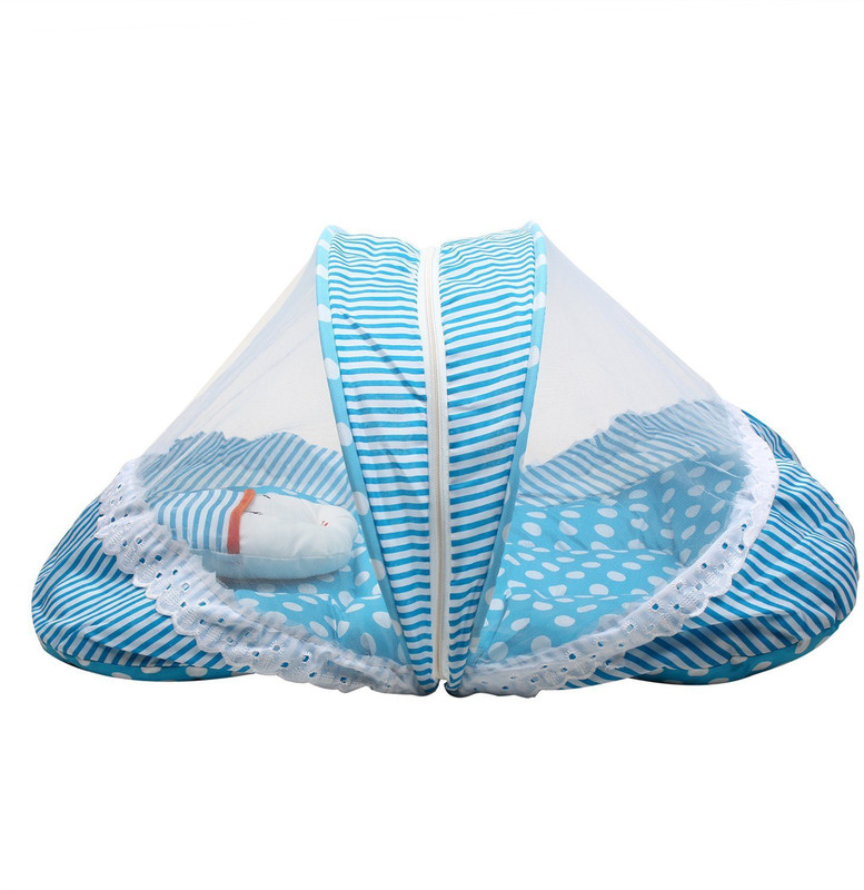 Chhote Janab Nylon Infants BABY COTTON PADDED Mosquito Net(Blue) Chhote Janab Nylon Infants BABY COTTON PADDED Mosquito Net(Blue)