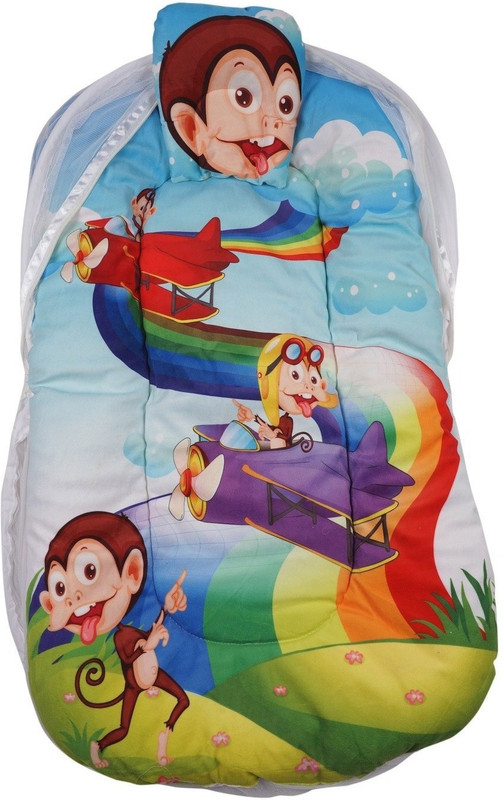 Little Innocent Nylon Infants Colorful Printed Baby Mosquito Net(Multicolor) Little Innocent Nylon Infants Colorful Printed Baby Mosquito Net(Multicolor)