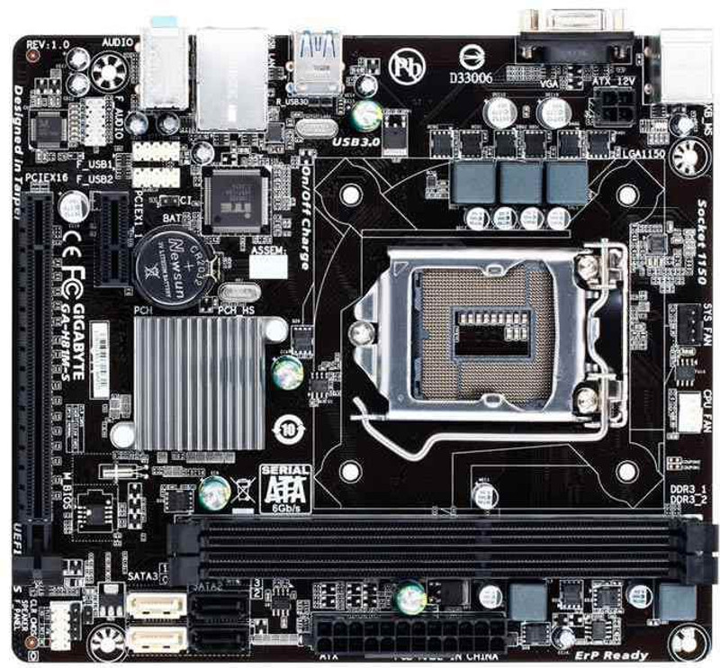 Gigabyte GA-H81M-S Motherboard(Black)