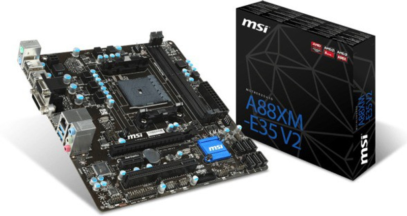 MSI A88XM-E35 V2 Motherboard(Black)