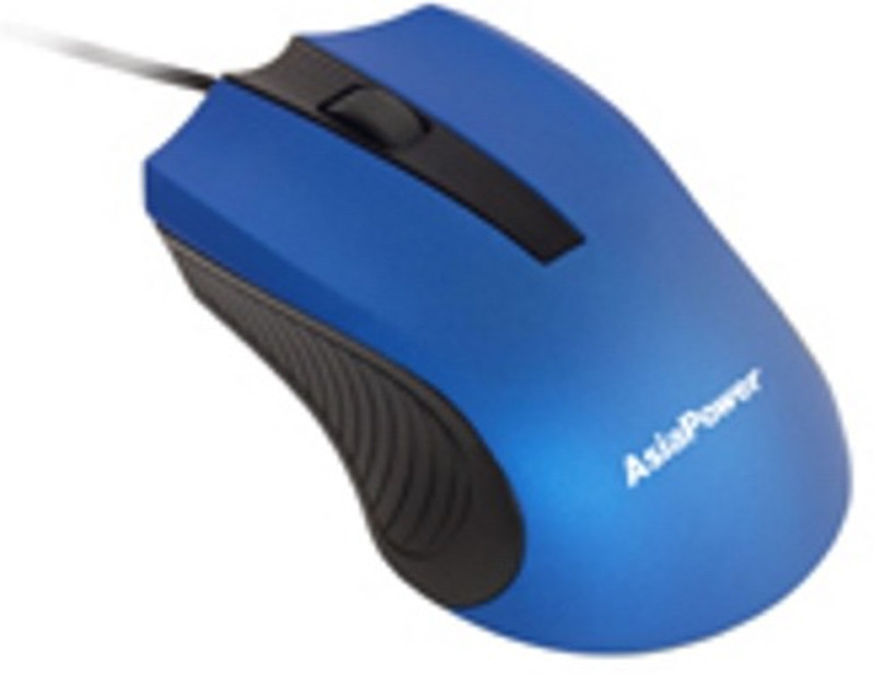 Asia Power PowerClick 111 USB(Blister Packing) Wired Optical Gaming Mouse(USB, Blue, Black)