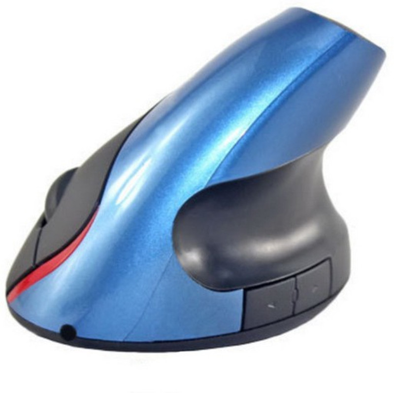 Shrih Vertical USB Wired Optical Gaming Mouse(USB, Black Blue)