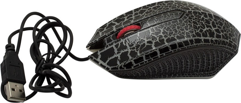 Speed Led Fluorescent Light Designer Usb Wired Optical Mouse(USB, Black)