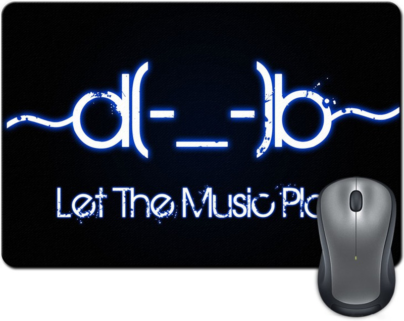 Rangeele Inkers Let The Music Play Mousepad(Multicolor) Rangeele Inkers Let The Music Play Mousepad(Multicolor)