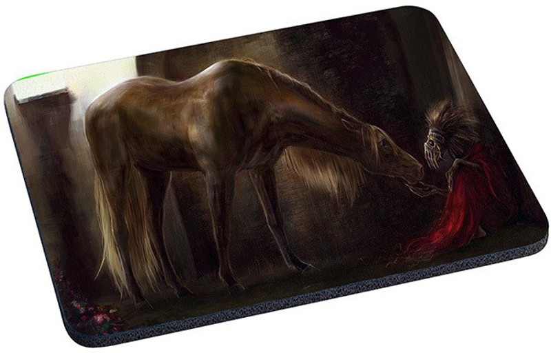 Magic Cases horse stable skeleton damnation Mousepad(Multicolor)