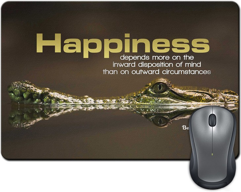 ShopMantra Happiness Depends More On The Inward by Benjamin Franklin Mousepad(Multicolor)