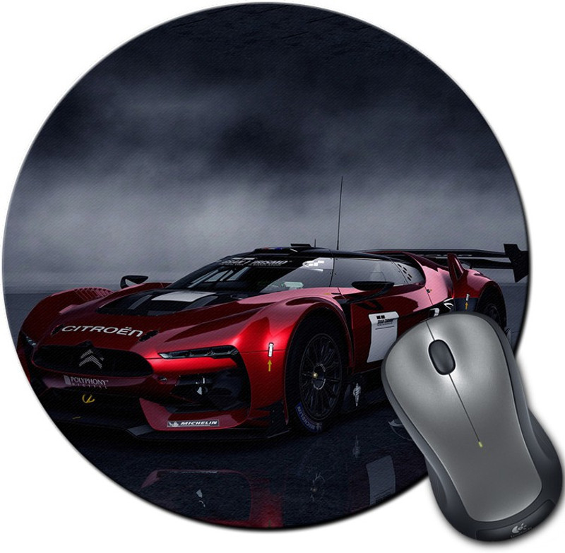 Rangeele Inkers Cool Cars Round Mousepad(Multicolor) Rangeele Inkers Cool Cars Round Mousepad(Multicolor)