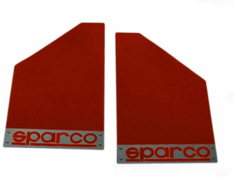 Sparco Cars Front Mud Guard For Chevrolet Tavera(Red)