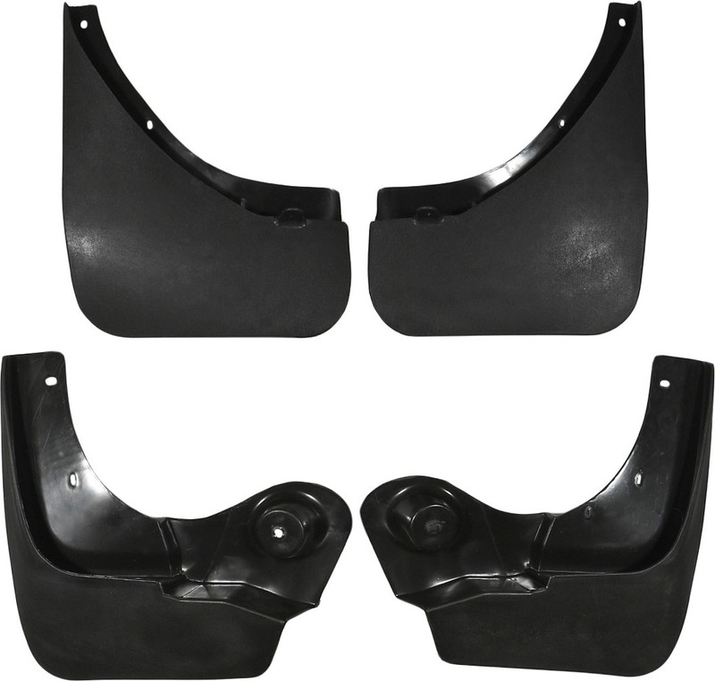 Agastya Cars Front Mud Guard, Rear Mud Guard For Renault Duster 2015(Black)