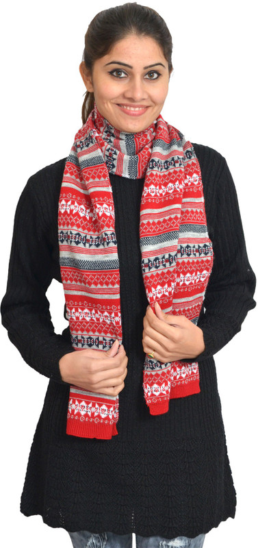 513 Striped Women Muffler