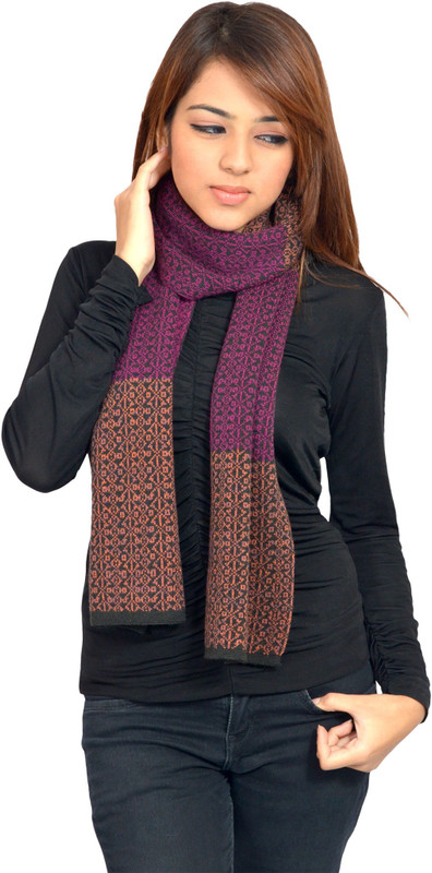 513 Geometric Print Women Muffler