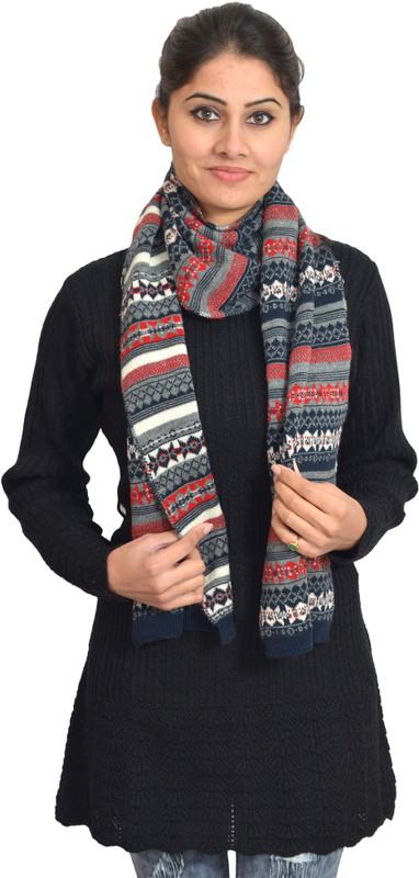 513 Striped Women Muffler