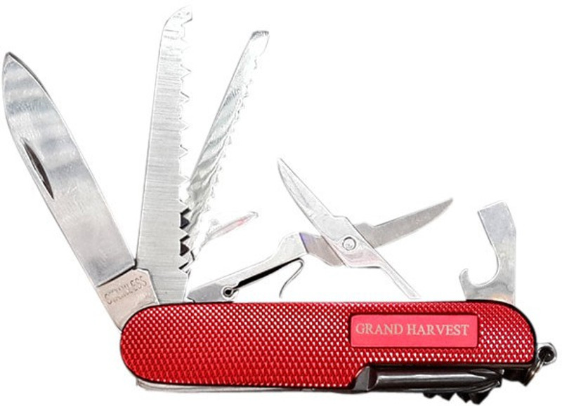 Rudham Grand Harvest Tool Kit 11 Multi-utility Knife(Red)