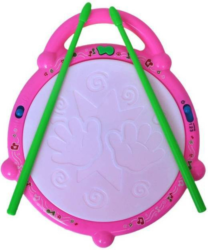 MaxMart Flash musical drum multicolor(Red, Yellow)