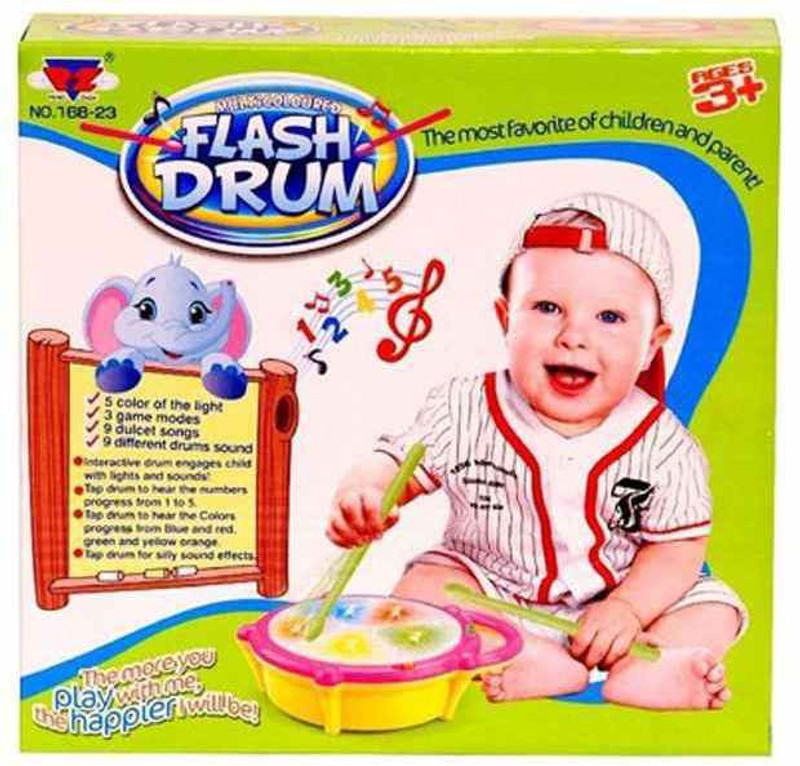 Speoma Flash Drum MultiColor Toys for Kids(Multicolor)