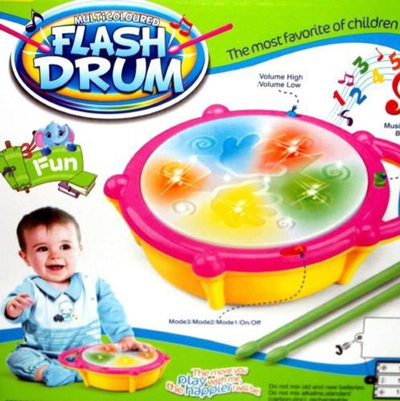 GoMerryKids Flash Drum, Multicolour(Multicolor)