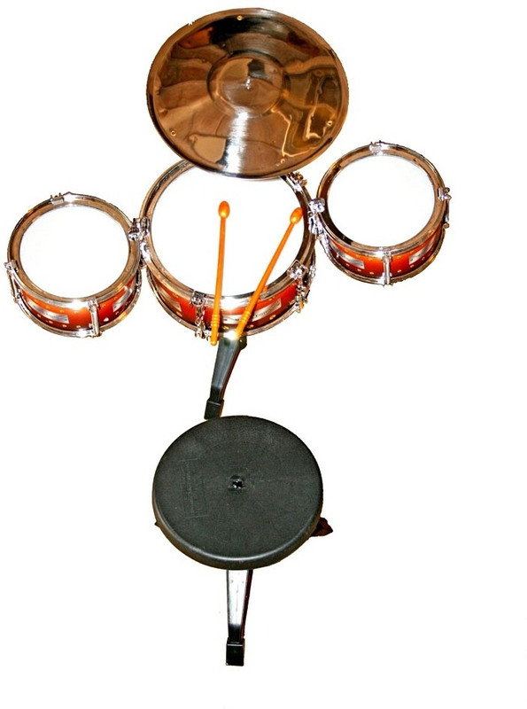 FairToys Jazz Drum Set 7 Pcs With Stool(Multicolor)