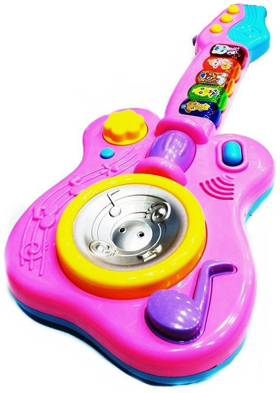 Little Grin FROZEN MUSICAL GUITAR TOY FOR KIDS(Multicolor)