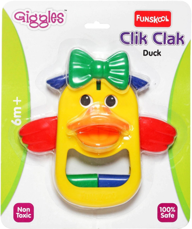 Funskool Clik Clak Duck(Yellow)