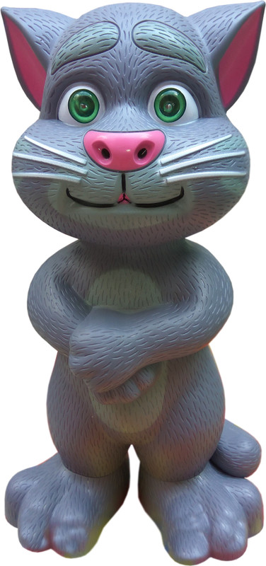 Flipzon Talking Tom Cat With Touch Recording Story Rhymes, Lights & Songs(Grey)