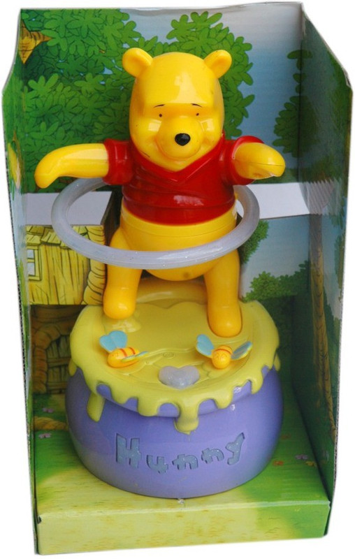 New Pinch Musical Pooh Hula Hoop For Kids(Multicolor)