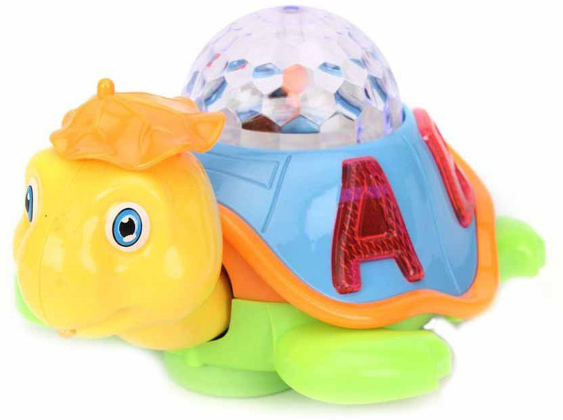 New Pinch Musical happy Dancing With 3d Lights Turtle(Multicolor)