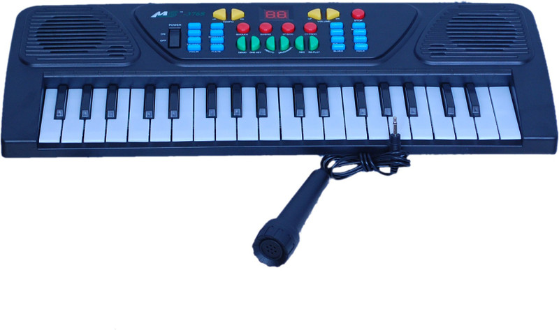 Real Deals Electronic Keyboard With Mike(Black)