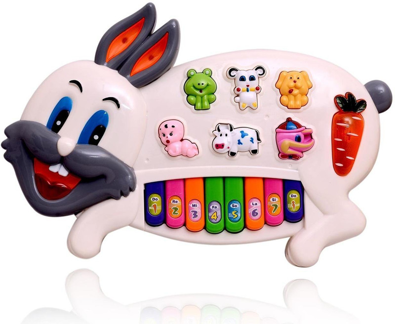 Baby Care chuangfa toys rabbit music piano(Multicolor)