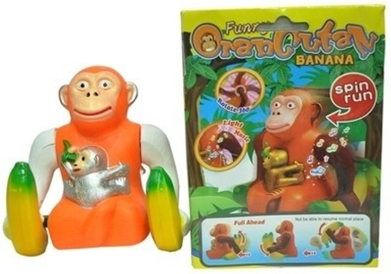 Toyzstation Musical Banana Monkey(Multicolor)