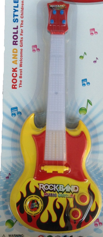 New Pinch Battery Operated musical guitar big With Pop Music Fetching Light and Sound(Multicolor)