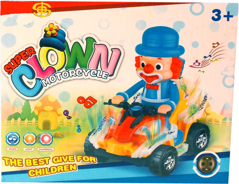 Shopalle Supper Clown Motor Cycle For Kids(Multicolor)