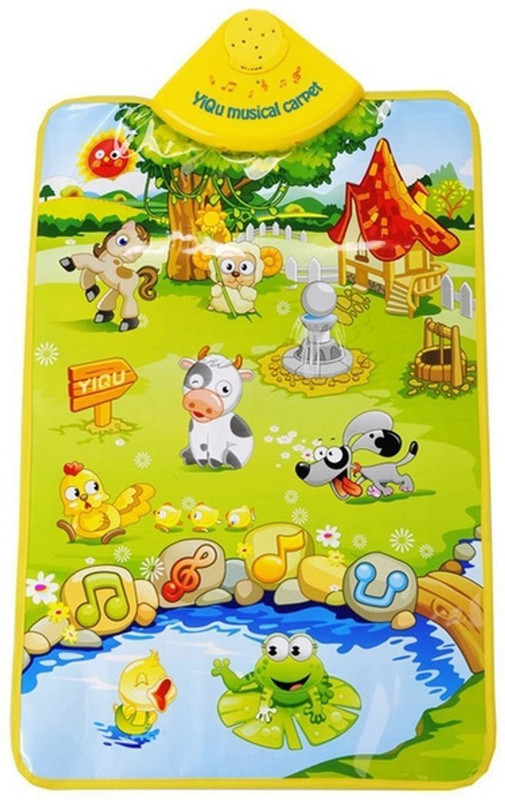 Little Grin yiqu Super Farm Musical carpet for baby toddler kids(Multicolor)