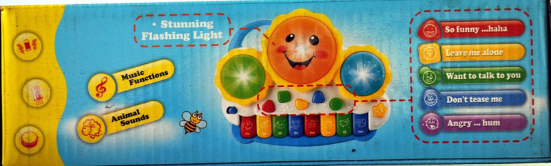 Ruppiee Shoppiee Drum Keyboard(Multicolor)